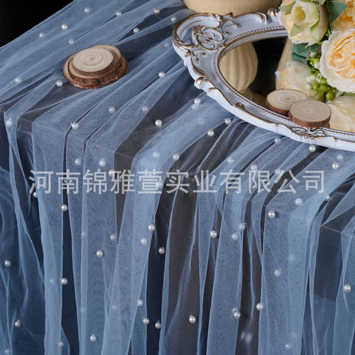 Amazon Pearl Tulle Lace Table Runner