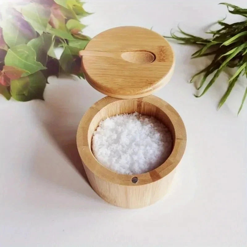 Seasoning Bamboo Condiment Jars