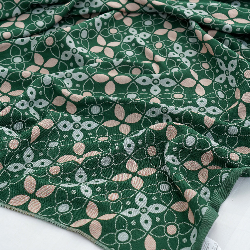 Bamboo Fiber Summer Blanket with Floral Design
