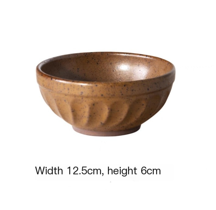Vintage Handmade Stoneware Bowl for Creative Use