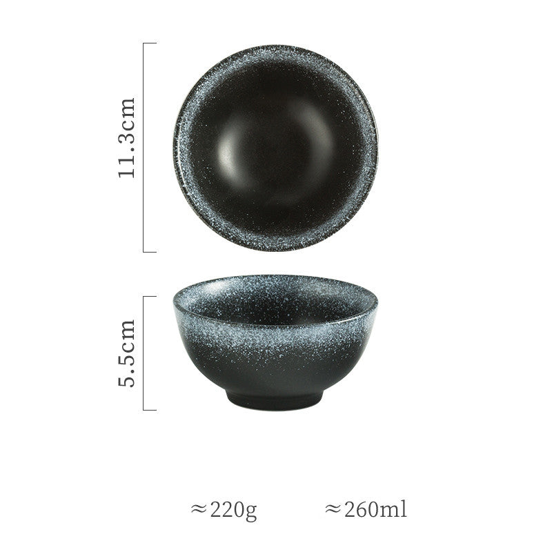 Simple Ceramic Soup Bowl for Household Use