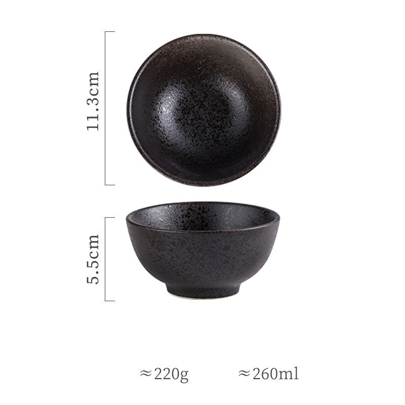 Simple Ceramic Soup Bowl for Household Use
