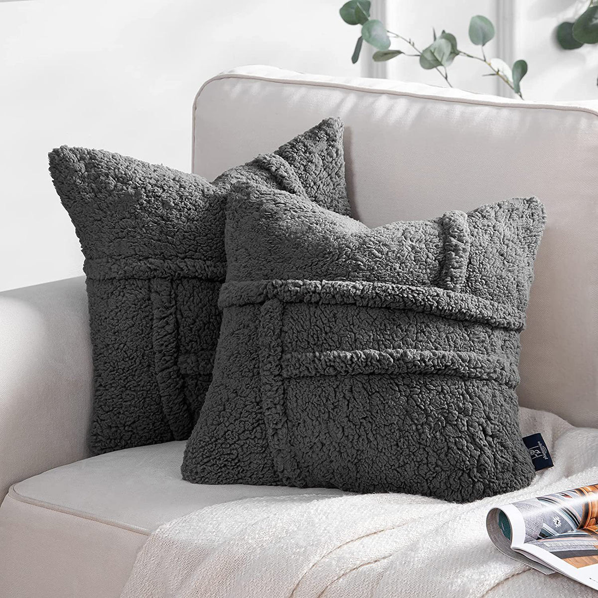 Double-sided Lamb Wool Cushion Cover