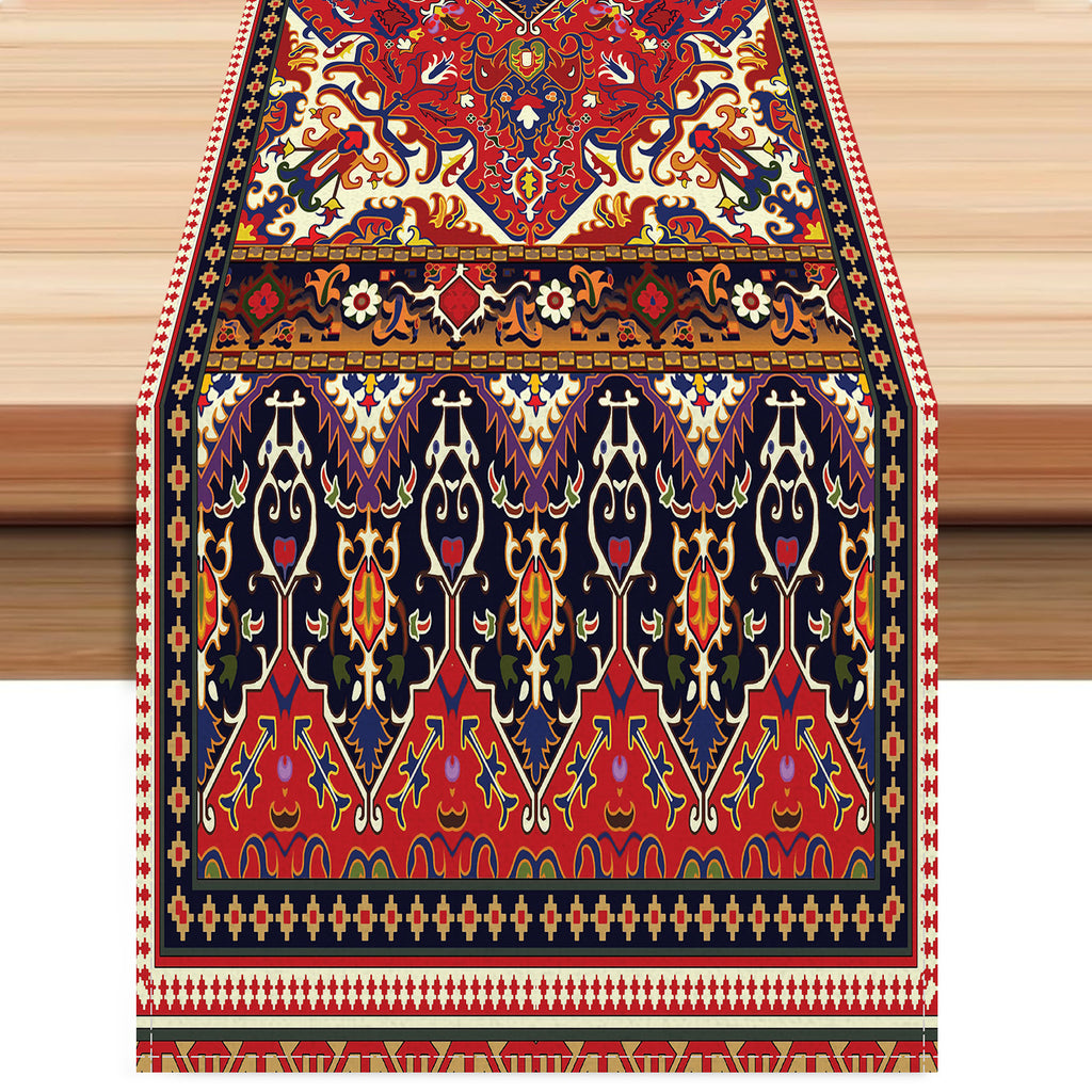 European Style Textured Printed Table Flag Cross-Border Linen
