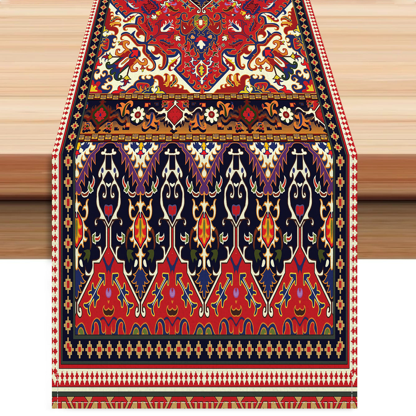 European Style Textured Printed Table Flag Cross-Border Linen