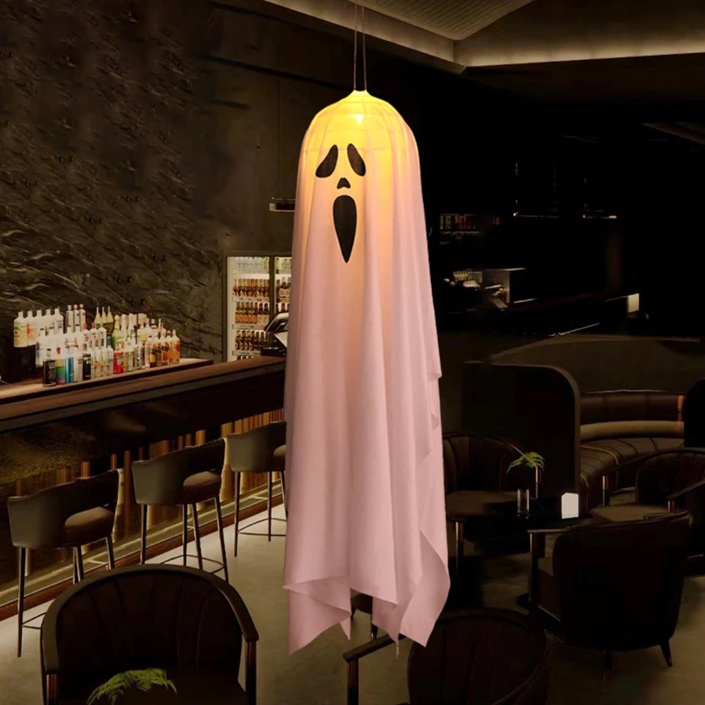 Halloween Glowing White Ghost LED Hanging Ghosts