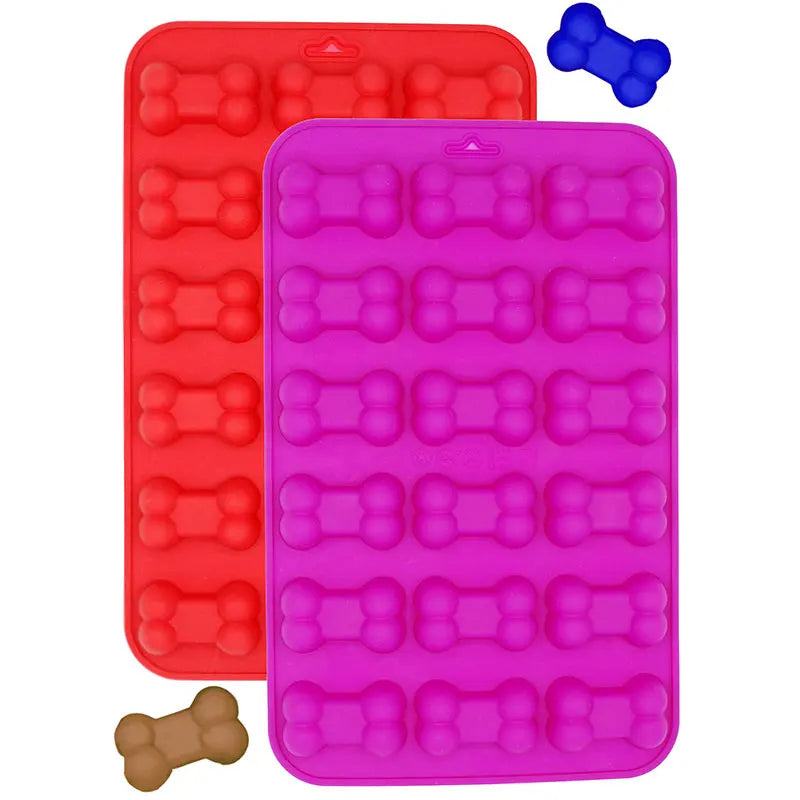 Silicone Molds Puppy Dog Paw and Dog Bone Silicone Dog Treat Molds