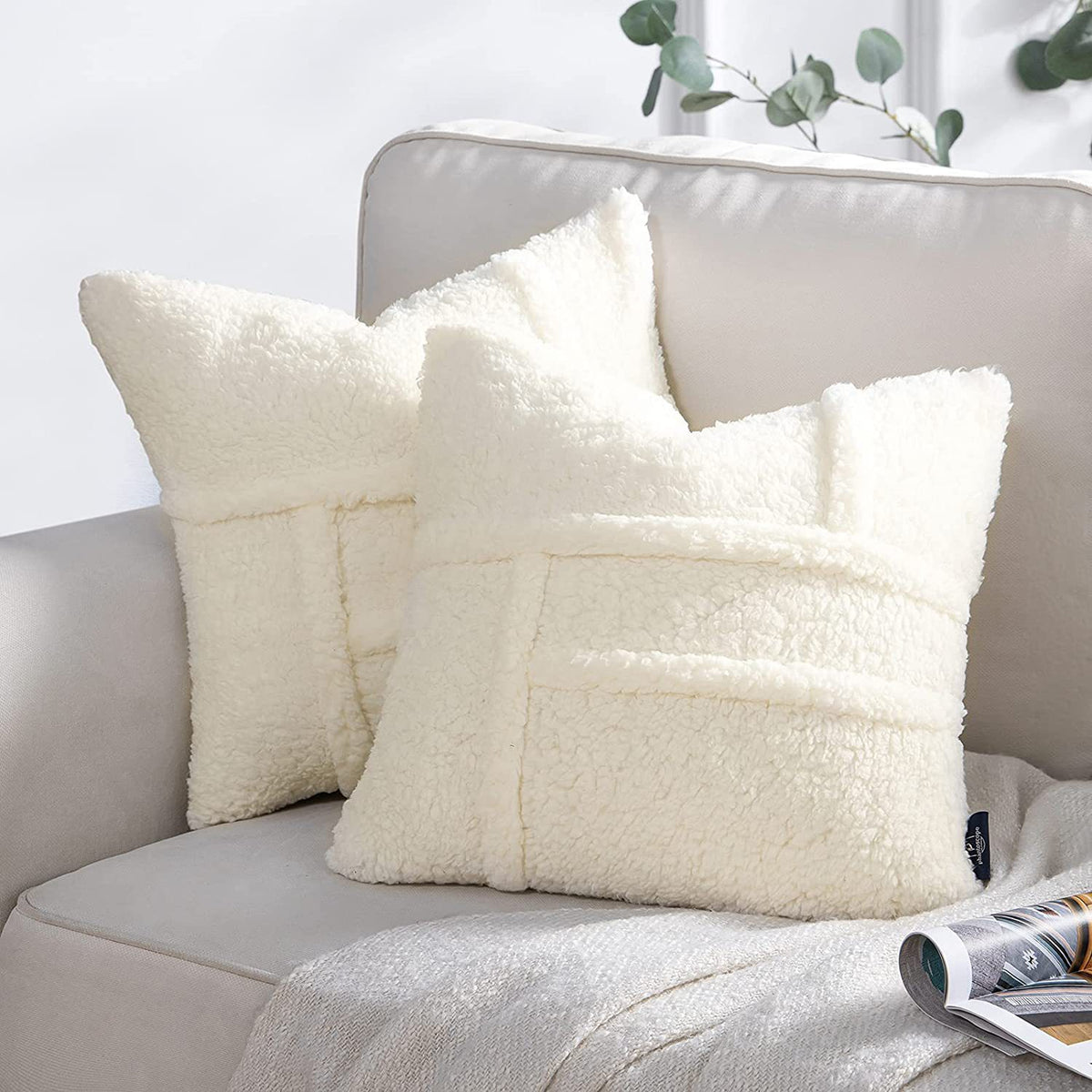 Double-sided Lamb Wool Cushion Cover