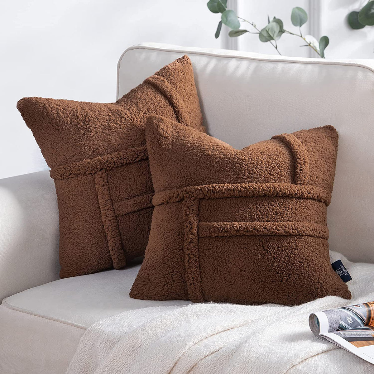 Double-sided Lamb Wool Cushion Cover