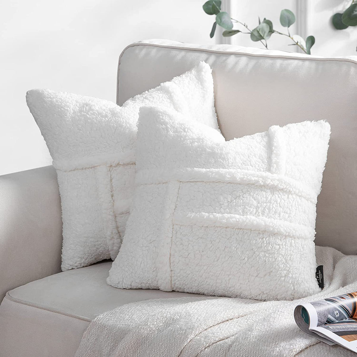Double-sided Lamb Wool Cushion Cover