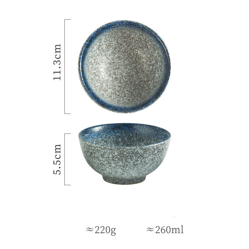 Simple Ceramic Soup Bowl for Household Use