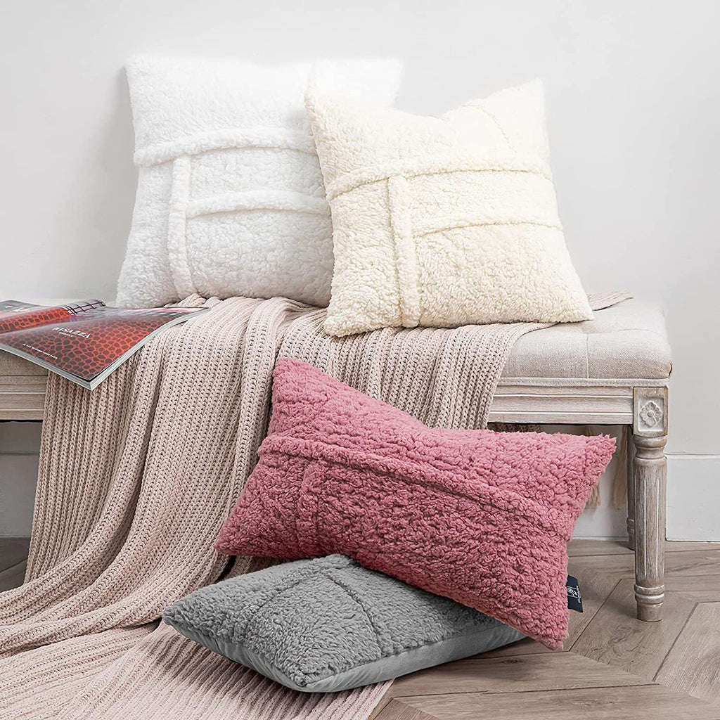 Double-sided Lamb Wool Cushion Cover