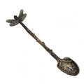 Retro Forest Style Dragonfly Leaf Dessert Spoon